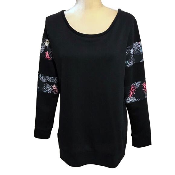 Jessica Simpson NWT Activewear The Warmup Pullover Sweatshirt Women L - Picture 1 of 10